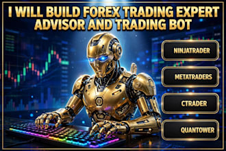 build trading bot for metatrader ninjatrader and quantower algorithmic trading
