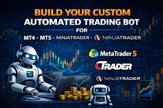 develop custom trading bot for metatrader 5, nt8 strategy tradestation ctrader