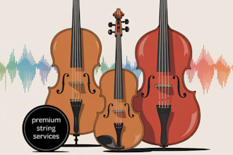 record cello mandolin, bluegrass, violin viols double bass for your music