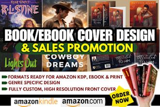 design christian book cover design, erotic fantasy romance horror thriller cover