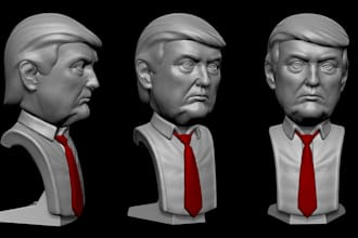 sculp 3d head model 3d bust 3d helmet 3d printing digital sculpting 3d face stl