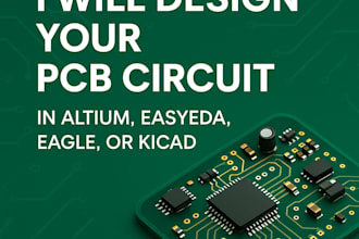 design your pcb circuit in altium, easyeda, eagle, or kicad