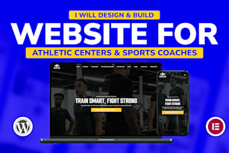 design a fitness website for athletic centers and gyms