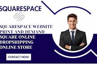 design, redesign squarespace website or build website development squarespace
