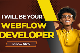 do responsive webflow website, figma to webflow design, animated webflow website