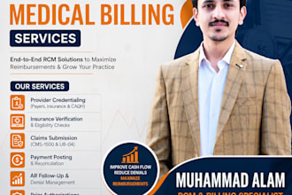 provide medical billing, payment posting, denial handling and credentialing