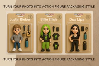 turn your photo into action figure boxart