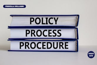 write sops,policies,procedures,statement of purpose,technical writing and manual