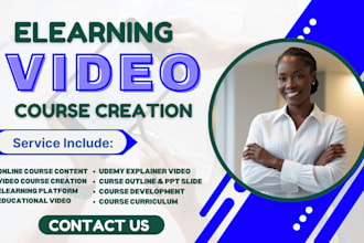 do educational and elearning video course, ai 2d and 3d animated explainer video