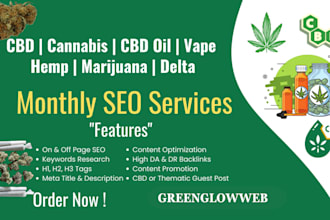 optimize your cannabis, cbd, or hemp website with white hat SEO