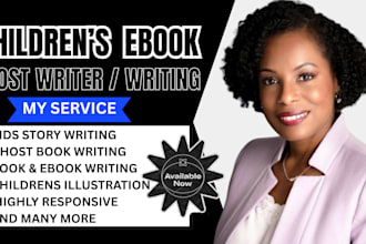 be childrens book editor, ebook writer, kdp ebook writer, ghost book writer