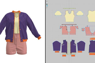 transform 2d cad into realistic 3d virtual garments in clo3d and outfit