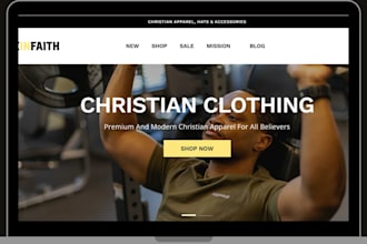 design christian shopify dropshipping store christian t shirt website