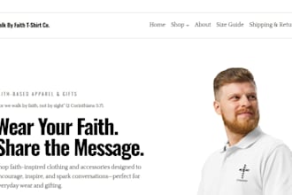 design christian shopify clothing store faith based streetwear apparel