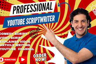 be your professional researcher and youtube scriptwriter