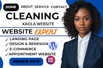 cleaning service website, office cleaning, booking koala, booking koala website