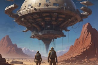 draw sci fi illustration and sci fi art