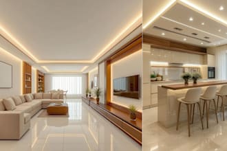 design you interior and exterior space with lightning