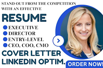 create professional resume for senior executive director ceo entry level roles