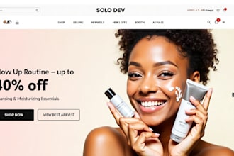 create shopify website design, shopify store design, shopify website redesign VA