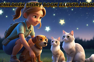 illustrieren kinder geschichte buch illustration kinder geschichte buch