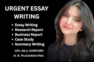 do urgent essay writing as an essay writer on any topic