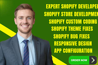 be your expert shopify developer shopify custom coding shopify bug fix theme fix