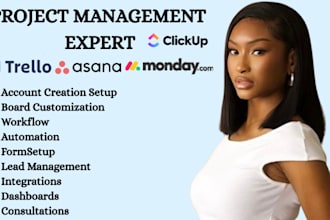 setup clickup trello monday asana workflow optimization automation integration