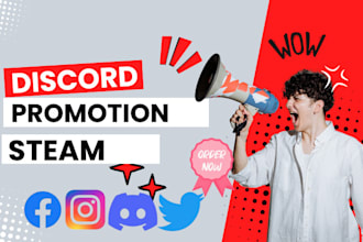 boost, promote and grow your discord server organic promotion to get real member