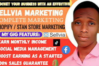 highticket sellvia marketing shopify marketing  tiktok ads stan store marketing