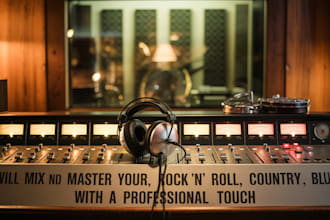 mix and master your folk, rock, roll, country and blues music professional touch