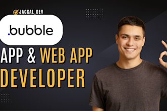 build bubble io apps, mvps, saas platforms, and marketplace solutions