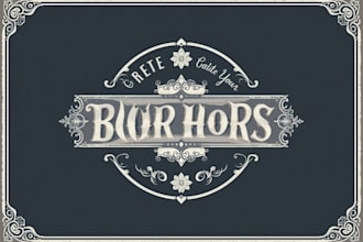 create vintage retro logo for your business