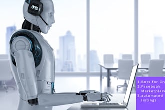 create bots for craigslist, facebook marketplace and automated listings