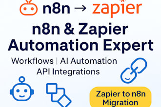 n8n automation, n8n ai automation, n8n workflow, zapier automation, n8n expert