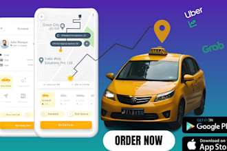develop taxi booking app rideshare app carpool app like uber lyft gojek turo