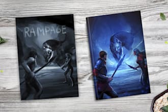design custom book cover illustrations for your comic, manga, or children book
