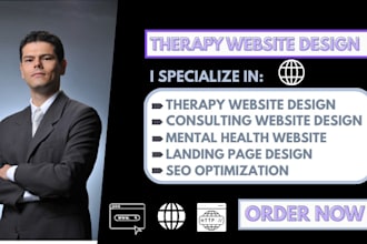 therapy website medical website healthcare website life coach website mental