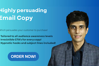 write highly converting and persuasive ad and email copy