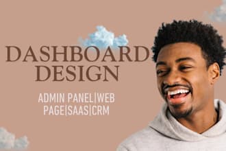 design modern dashboard, CRM and admin panel UI UX desogn