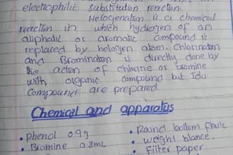 hand writing assignment,ms excel, ms world,power point,