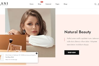 build private label makeup website, cosmetics website, makeup dropshipping store