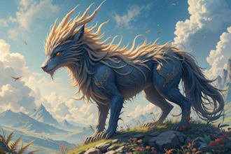 create fantasy animal character illustration