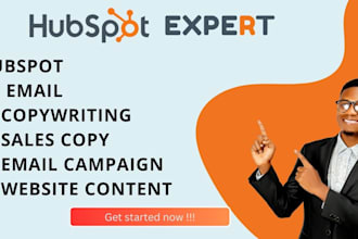 do hubspot email copywriting, sales copy, email campaign , website content