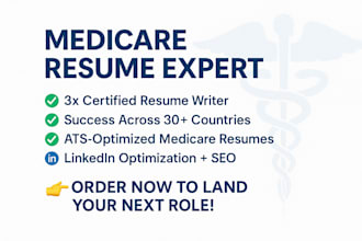 write medicare resume, nurse,compliance, billing analysis,claims processing role