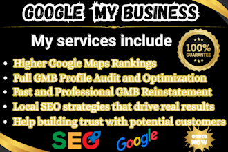 optimize google my business fix gmb suspension boost local SEO and map ranking