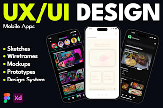 mockup and prototype your mobile app UX UI design in figma
