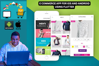 ecommerce app website android ios app development online store app flutter app