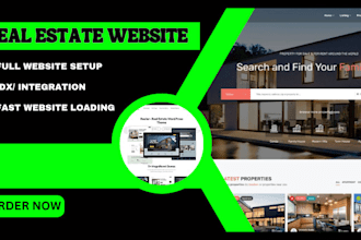 revamp a modern realtor, real estate website, plumbing and construction website