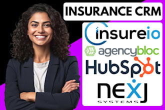 do insurance crm, radiusbob, agencybloc, insureio, nexj crm, zoho, hubspot